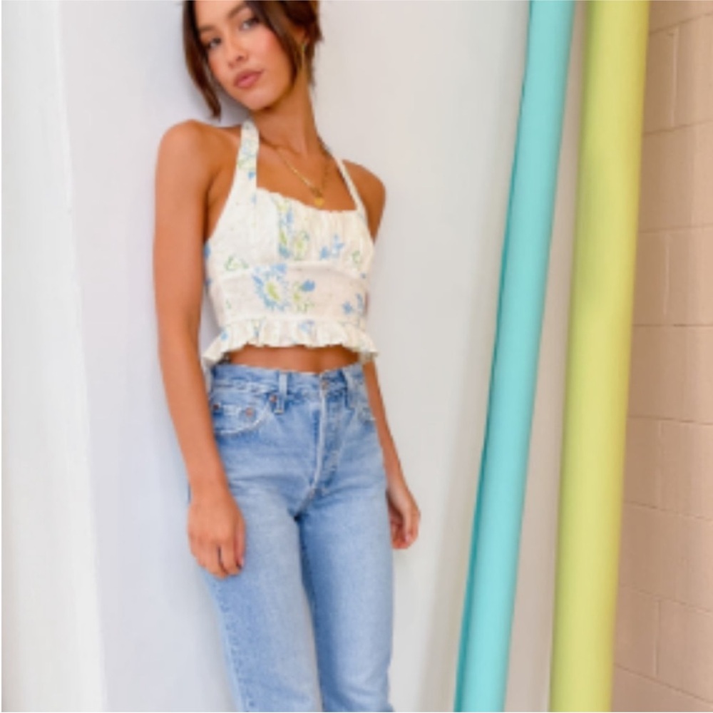 VRG GRL Memories By The Sea Top // Floral